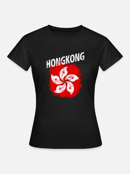 Hongkong - Frauen T-Shirt - Schwarz