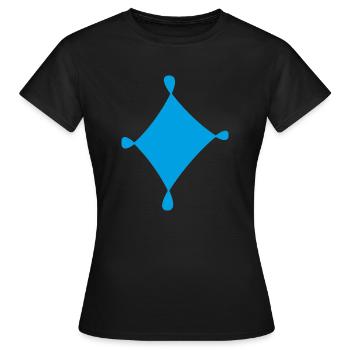 karo - Frauen T-Shirt - Schwarz - Vorne - AI Model Female 172 dark (172cm)