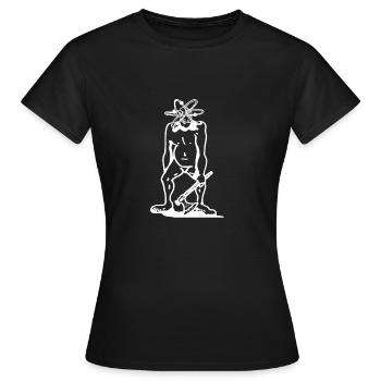 Freies Radikal (weiß) - Frauen T-Shirt - Schwarz - Vorne - AI Model Female 172 dark (172cm)