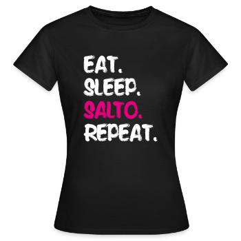 Salto Turner cadeau de gymnastique artificielle gymnastique - T-shirt Femme - noir - Devant - AI Model Female 172 dark (172cm)