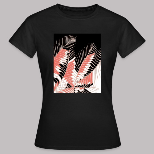 foglie palma 3 living coral - Maglietta da donna