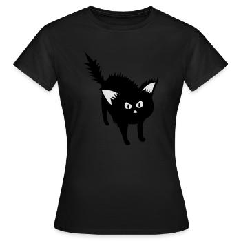 kater - Frauen T-Shirt - Schwarz - Vorne - AI Model Female 172 dark (172cm)