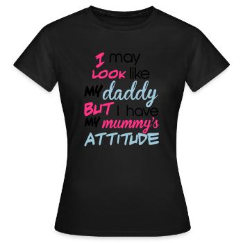 Kids - Women's T-Shirt - black - Front - AI Model Female 172 dark (172cm)