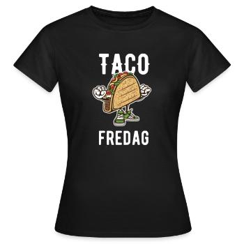 Vendredi taco - T-shirt Femme - noir - Devant - AI Model Female 172 dark (172cm)