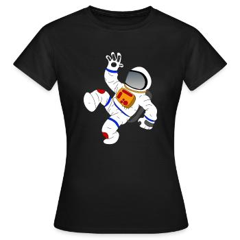 Spaceman - Women's T-Shirt - black - Front - AI Model Female 172 dark (172cm)