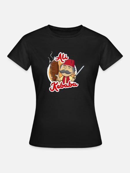 Doner Ali Kebaba | Kebab Kebap Gift Funny - Women's T-Shirt - black