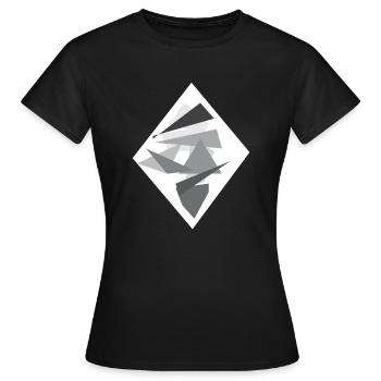 Losange - T-shirt Femme - noir - Devant - AI Model Female 172 dark (172cm)