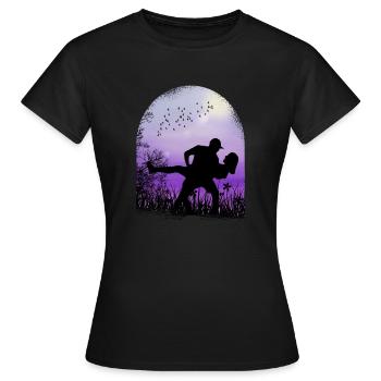 Valentinstag romantisch - Frauen T-Shirt - Schwarz - Vorne - AI Model Female 172 dark (172cm)