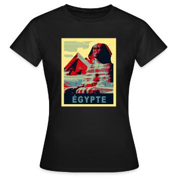 Egypte - T-shirt Femme - noir - Devant - AI Model Female 172 dark (172cm)
