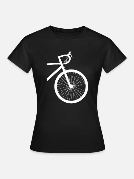 GRAVEL BIKE CLOSE UP - Frauen T-Shirt - Schwarz