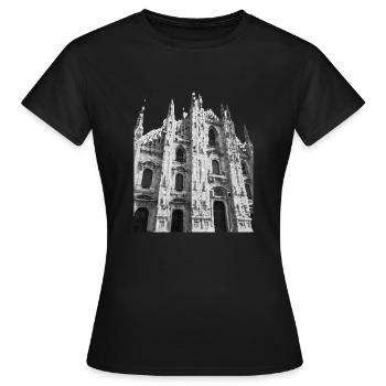 Duomo di Milan - cut out - Women's T-Shirt - black - Front - AI Model Female 172 dark (172cm)