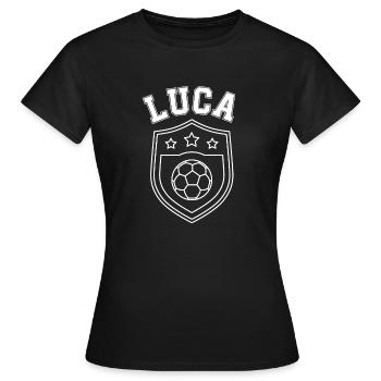 Luca - T-shirt Femme - noir - Devant - AI Model Female 172 dark (172cm)