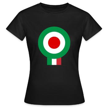 Italia - Women's T-Shirt - black - Front - AI Model Female 172 dark (172cm)