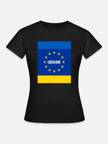 Ukraine - Frauen T-Shirt - Schwarz