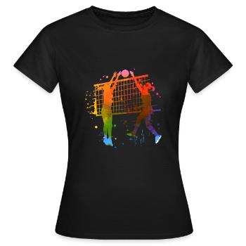 volleyball Design pour les amateurs de volley-ball - T-shirt Femme - noir - Devant - AI Model Female 172 dark (172cm)