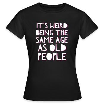 Slogan tee - Women's T-Shirt - black - Front - AI Model Female 172 dark (172cm)