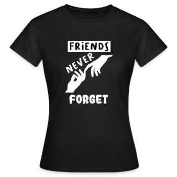 international day of friendship - Women's T-Shirt - black - Front - AI Model Female 172 dark (172cm)