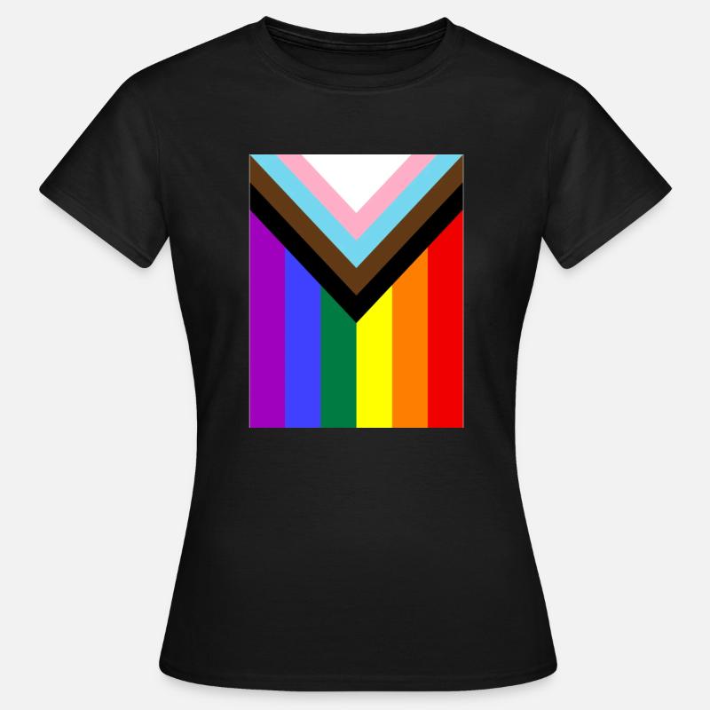 Rainbow Pride Flag - Women's T-Shirt - black