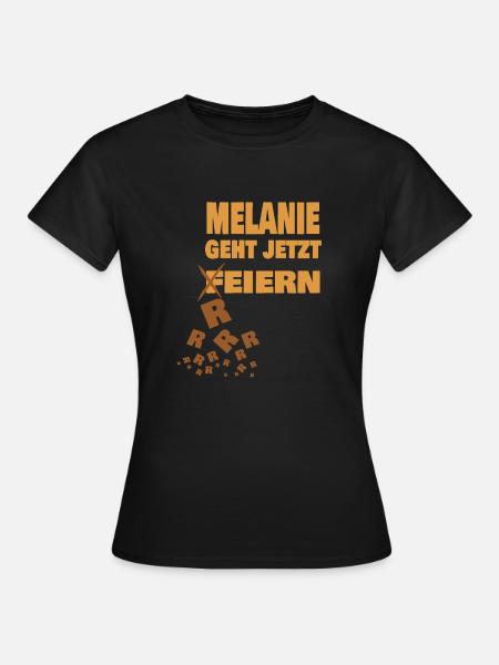 Feiern melanie Reiern Kotzen übergeben - Frauen T-Shirt - Schwarz