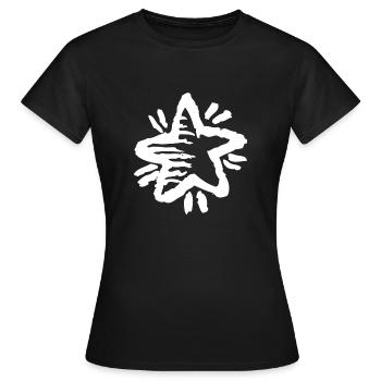 Étoile filante - T-shirt Femme - noir - Devant - AI Model Female 172 dark (172cm)