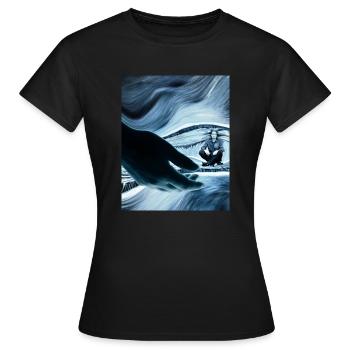 La résolution - T-shirt Femme - noir - Devant - AI Model Female 172 dark (172cm)