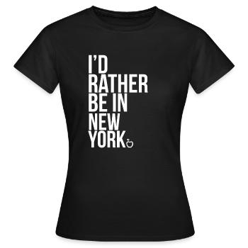 New York - T-shirt Femme - noir - Devant - AI Model Female 172 dark (172cm)