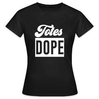 Slogan tee - Women's T-Shirt - black - Front - AI Model Female 172 dark (172cm)