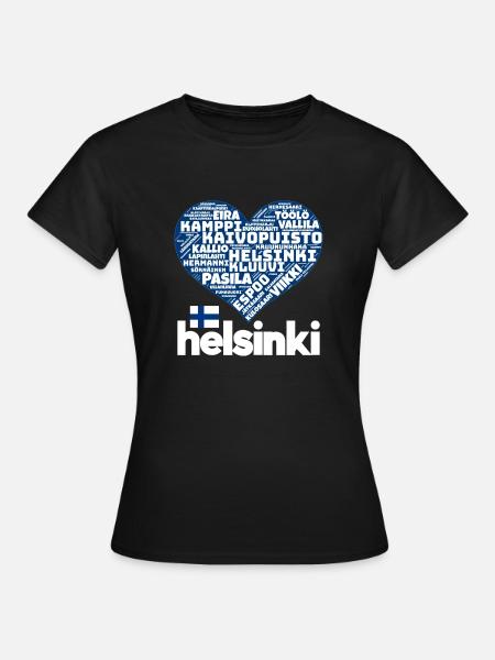 Helsinki - Frauen T-Shirt - Schwarz