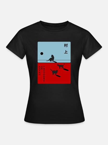 Kafka am Ufer - Frauen T-Shirt - Schwarz