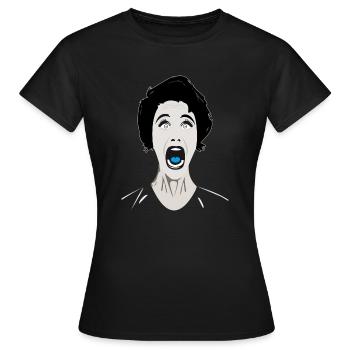 Schrei - Frauen T-Shirt - Schwarz - Vorne - AI Model Female 172 dark (172cm)
