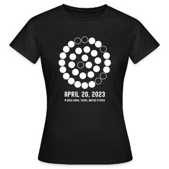Telemetrie von Raketentriebwerken - Boca Chica, Texas - Frauen T-Shirt - Schwarz - Vorne - AI Model Female 172 dark (172cm)