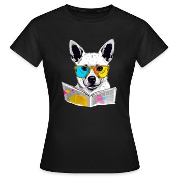 Lole Hundeschüler - Frauen T-Shirt - Schwarz - Vorne - AI Model Female 172 dark (172cm)