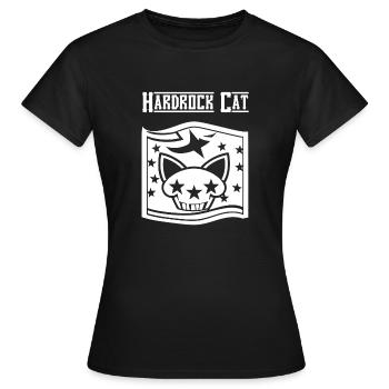 Hardrock Cat - Crâne - T-shirt Femme - noir - Devant - AI Model Female 172 dark (172cm)