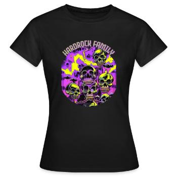 Crânes de la famille Hardrock - T-shirt Femme - noir - Devant - AI Model Female 172 dark (172cm)