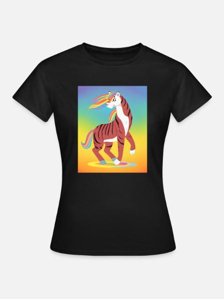 Pride Tiger - Frauen T-Shirt - Schwarz