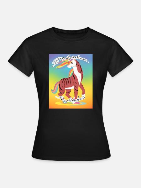 B* please, I'm fabulous! - Frauen T-Shirt - Schwarz