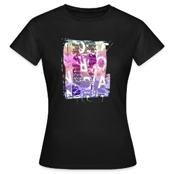 Extraits de journaux Albums Magazines Code alphabet - T-shirt Femme - noir - Devant - AI Model Female 172 dark (172cm)