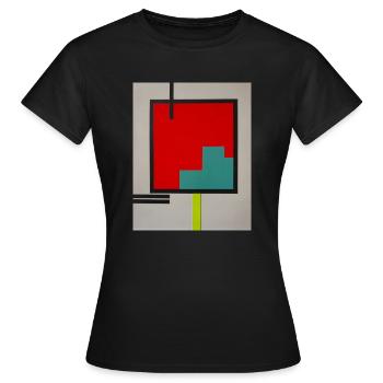 collage - künstlerisches Bild - Frauen T-Shirt - Schwarz - Vorne - AI Model Female 172 dark (172cm)