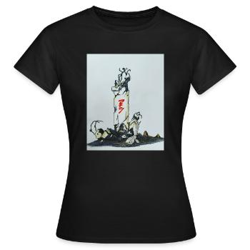 Destruction - T-shirt Femme - noir - Devant - AI Model Female 172 dark (172cm)