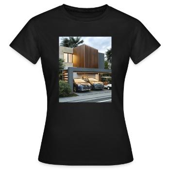 House - Women's T-Shirt - black - Front - AI Model Female 172 dark (172cm)