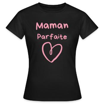 Excellent cadeau pour la fête des mères - T-shirt Femme - noir - Devant - AI Model Female 172 dark (172cm)