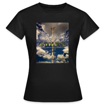 cinéma - T-shirt Femme - noir - Devant - AI Model Female 172 dark (172cm)