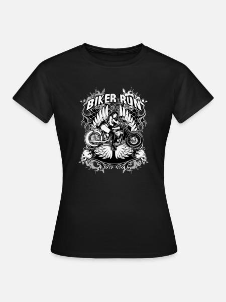Biker - Frauen T-Shirt - Schwarz