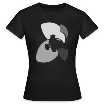 Autocross Rennauto - Frauen T-Shirt - Schwarz - Vorne - AI Model Female 172 dark (172cm)