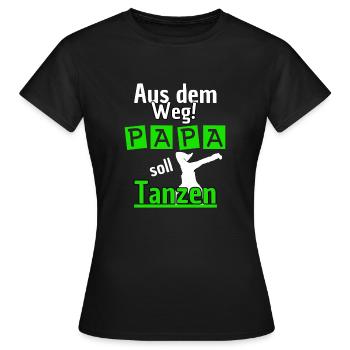 Foxtrot Street Dance Course - Dad Should Dance - Women's T-Shirt - black - Front - AI Model Female 172 dark (172cm)