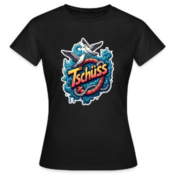 Goodbye - Women's T-Shirt - black - Front - AI Model Female 172 dark (172cm)