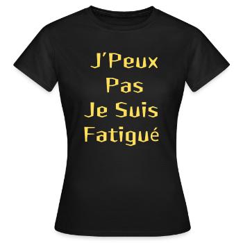The Fatal Excuse - Women's T-Shirt - black - Front - AI Model Female 172 dark (172cm)
