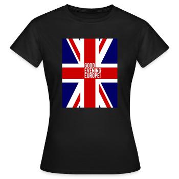 Eurovision UK - Women's T-Shirt - black - Front - AI Model Female 172 dark (172cm)