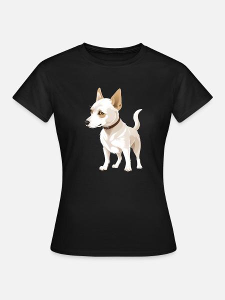 Süßer Hund - Frauen T-Shirt - Schwarz