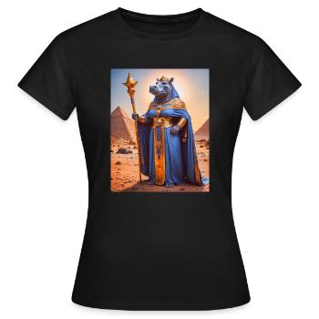 Ammit, bête monstrueuse, attendant par les écailles de j - T-shirt Femme - noir - Devant - AI Model Female 172 dark (172cm)